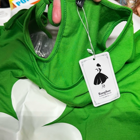 Medium NWT Ranphee Womens Summer Cold Shoulder Tops Short Sleeves T-Shirt L - Picture 8 of 8